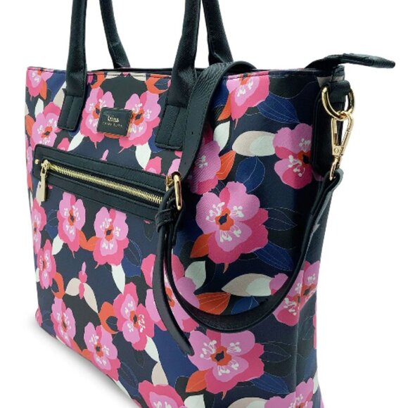 Trina Turk Double Handled Tote in All Over Narcissus - Picture 2 of 4